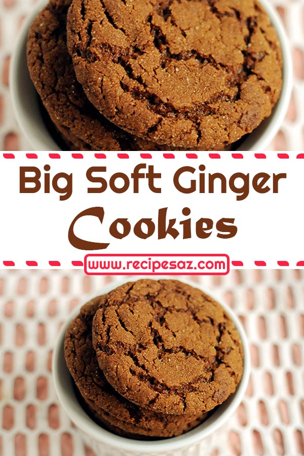 Big Soft Ginger Cookies Recipe