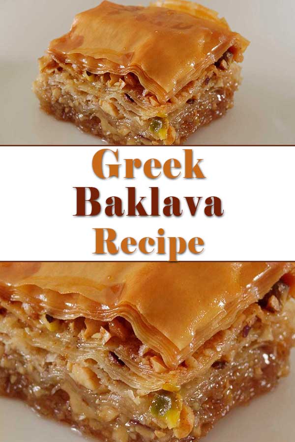 Greek Baklava Recipe pinterest