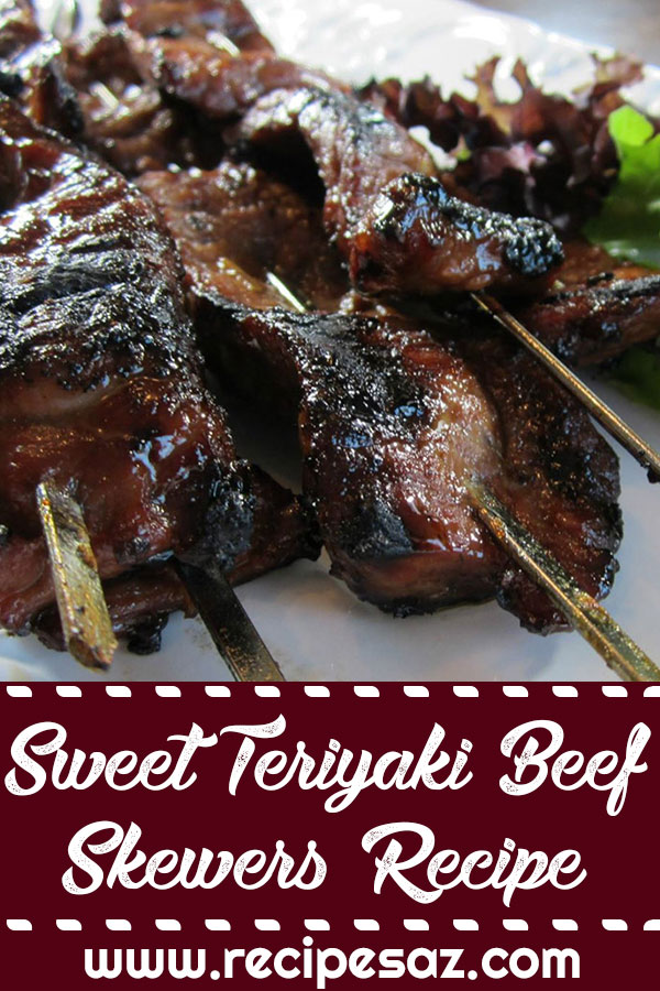 Sweet Teriyaki Beef Skewers Recipe