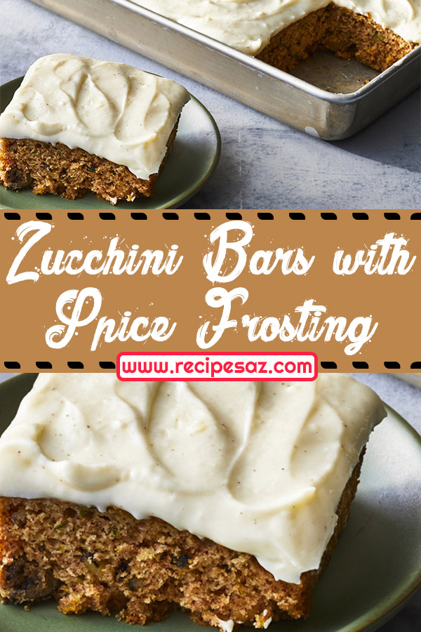 Zucchini Bars with Spice Frosting recipe