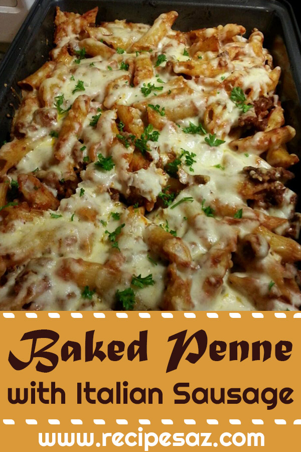 Baked Penne with Italian Sausage Recipe