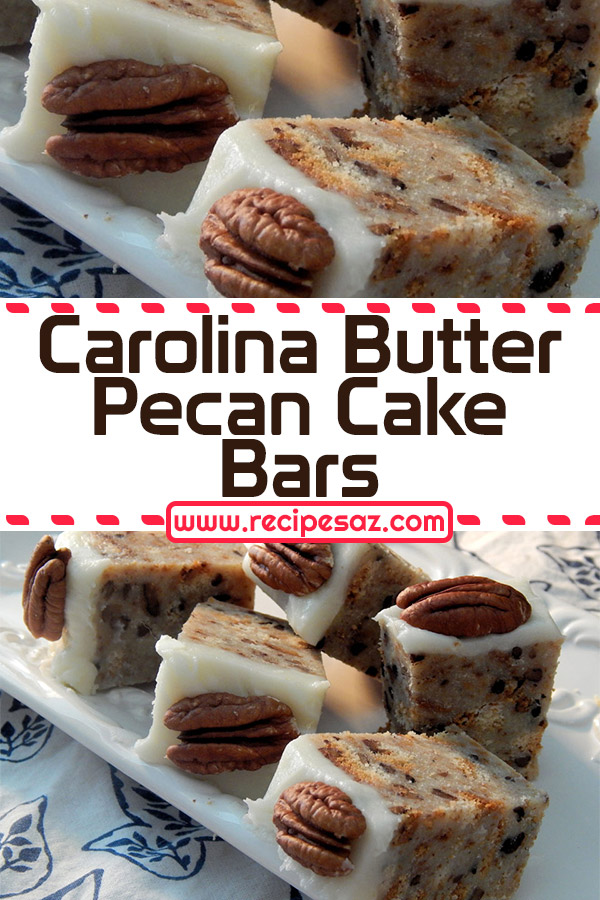 Carolina Butter Pecan Cake Bars