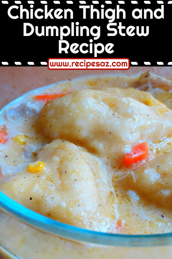 Chicken Thigh and Dumpling Stew Recipe