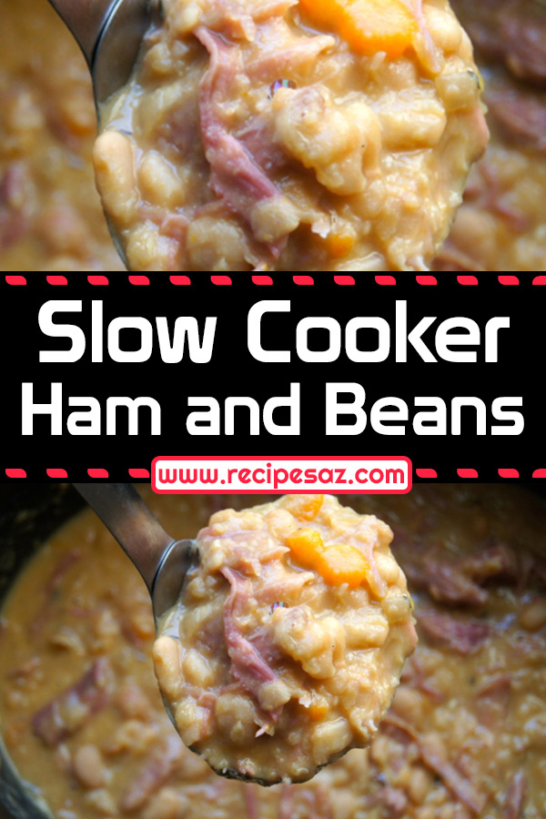 Slow Cooker Ham and Beans Recipe