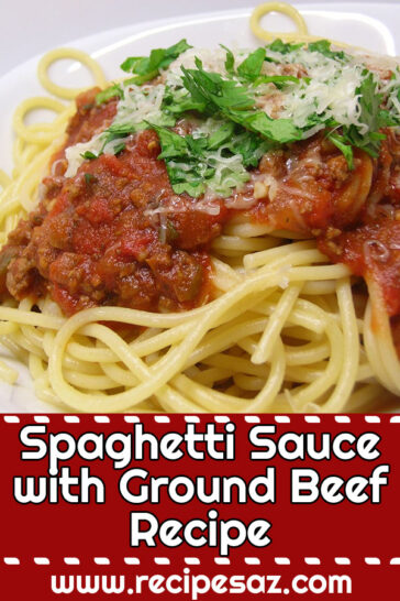 Spaghetti Sauce with Ground Beef Recipe - Recipes A to Z